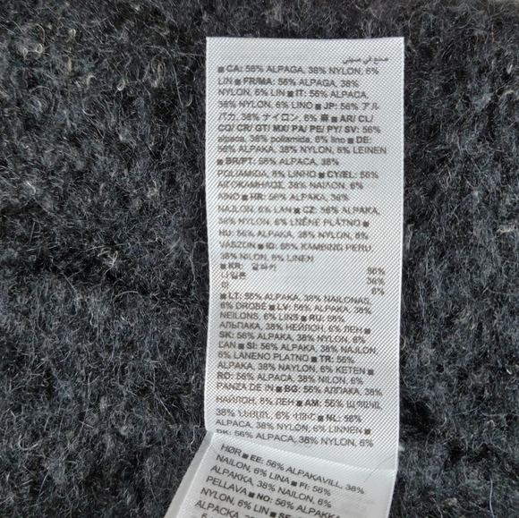 Banana Republic Italian Yarn Alpaca Fisherman Sweater Vest XS NWOT - Picture 9 of 10